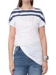 μπλούζα κοντομάνικη freddy με τύπωμα s0wmlt1-wb108w γυναικείο