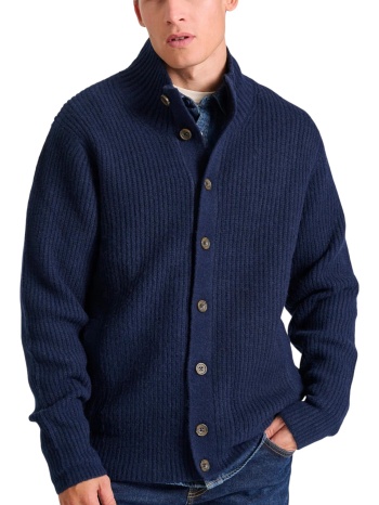 ζακέτα funky buddha πλεκτή με ψηλή λαιμόκοψη σε προσφορά