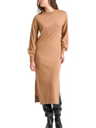 φόρεμα funky buddha πλεκτό fbl010-103-13-camel γυναικείο