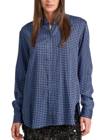 πουκάμισο μακρυμάνικο funky buddha loose fit καρό σε προσφορά