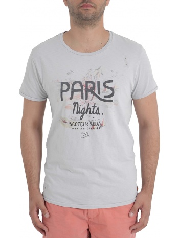 μπλούζα κοντομάνικη scotch & soda crew-neck 14010451130-08 σε προσφορά
