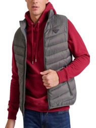 γιλέκο funky buddha καπιτονέ fbm010-001-01-grey ανδρικό