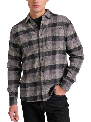 πουκάμισο μακρυμάνικο funky buddha flannel καρό σε προσφορά