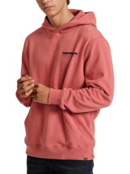 μπλούζα μακρυμάνικη funky buddha ανδρικό φούτερ με κουκούλα fbm010-005-06-brick ανδρικό