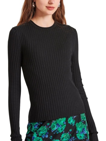 μπλούζα μακρυμάνικη funky buddha πλεκτή με raw edges σε προσφορά