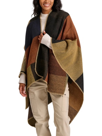 ζακέτα funky buddha poncho fbl010-129-10-camel γυναικείο σε προσφορά