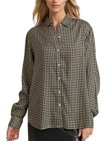 πουκάμισο μακρυμάνικο funky buddha loose fit καρό σε προσφορά