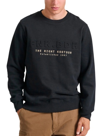 μπλούζα μακρυμάνικη funky buddha embossed τύπωμα στο στήθος σε προσφορά