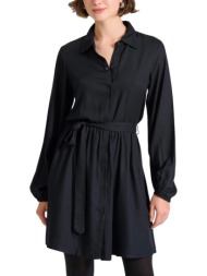 φόρεμα funky buddha μίνι σεμιζιέ fbl010-131-13-black γυναικείο