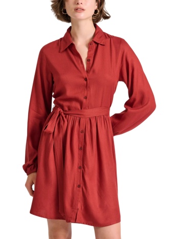 φόρεμα funky buddha μίνι σεμιζιέ fbl010-131-13-rust σε προσφορά