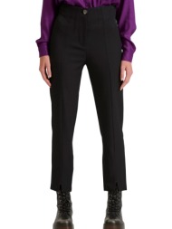 παντελόνι υφασμάτινο funky buddha casual cropped fbl010-133-02-black γυναικείο