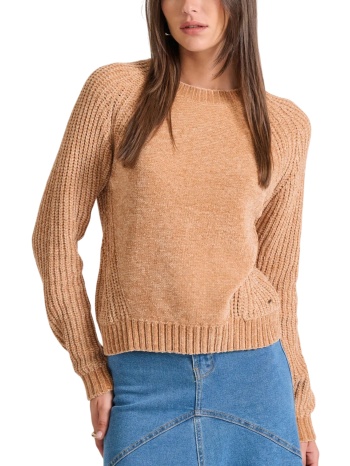 μπλούζα μακρυμάνικη funky buddha σενίλ με στρογγυλή σε προσφορά