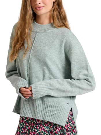 μπλούζα μακρυμάνικη funky buddha relaxed fit με στρογγυλή σε προσφορά