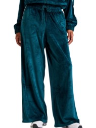 παντελόνι υφασμάτινο funky buddha wide leg βελούδινο fbl010-102-02-dk moss γυναικείο