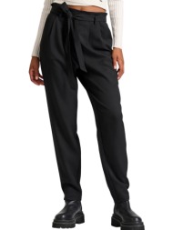 παντελόνι υφασμάτινο funky buddha casual με πιέτες fbl010-132-02-black γυναικείο