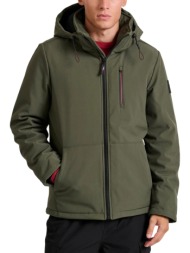 μπουφάν funky buddha με ελαφριά επένδυση fbm010-018-01-dk green ανδρικό