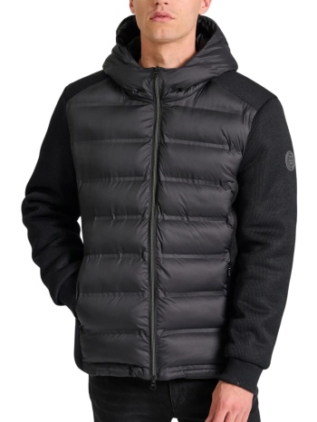 μπουφάν funky buddha σε ριμπ ύφανση fbm010-014-01-black σε προσφορά