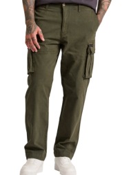 παντελόνι υφασμάτινο funky buddha loose fit cargo fbm010-038-02-dk moss ανδρικό
