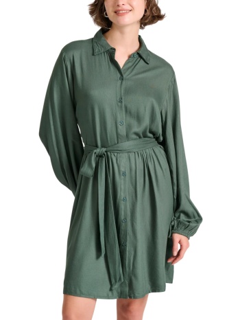 φόρεμα funky buddha μίνι σεμιζιέ fbl010-131-13-dk green σε προσφορά