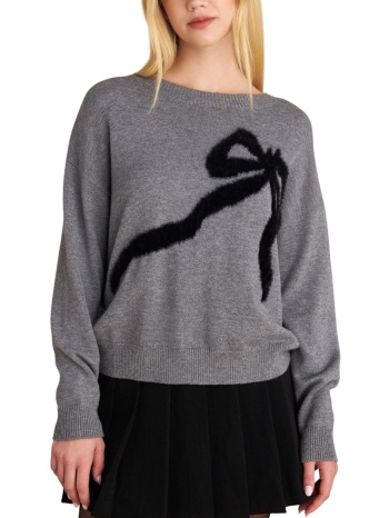 μπλούζα μακρυμάνικη attrattivo πλεκτή με σχέδιο φιόγκο