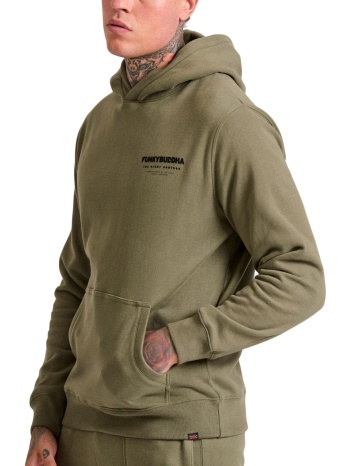 μπλούζα μακρυμάνικη funky buddha ανδρικό φούτερ με κουκούλα σε προσφορά