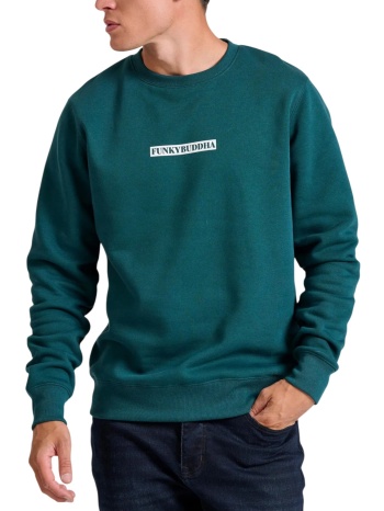 μπλούζα μακρυμάνικη funky buddha relaxed fit με τύπωμα σε προσφορά