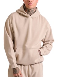 μπλούζα μακρυμάνικη funky buddha oversized garment dyed fbm010-048-06-ash ανδρικό