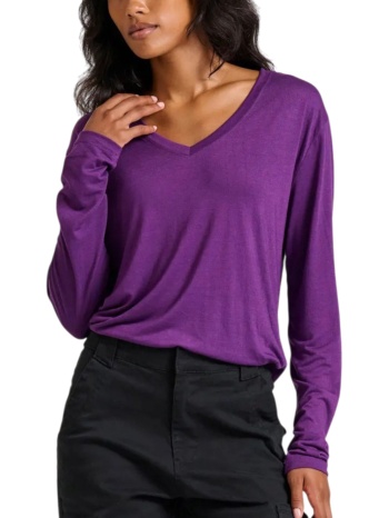 μπλούζα μακρυμάνικη funky buddha με v λαιμόκοψη σε προσφορά