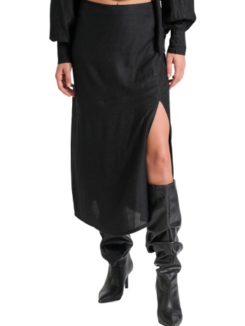 φούστα funky buddha μίντι ζακάρ `υφανση fbl010-126-14-black σε προσφορά