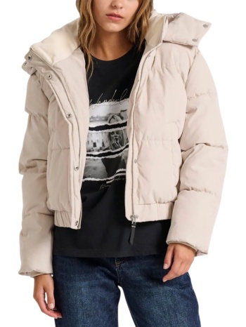 μπουφάν funky buddha puffer fbl010-106-01-chalk γυναικείο σε προσφορά