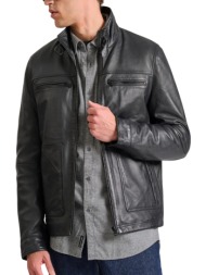 μπουφάν funky buddha δερμάτινο (sheepskin) fbm010-067-01-black ανδρικό