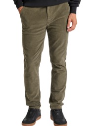 παντελόνι υφασμάτινο funky buddha κοτλέ chino fbm010-015-02-olive ανδρικό