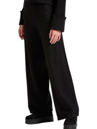 παντελόνι υφασμάτινο funky buddha πλεκτό casual fbl010-135-02-black γυναικείο