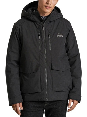 μπουφάν funky buddha casual fbm010-037-01-black ανδρικό σε προσφορά