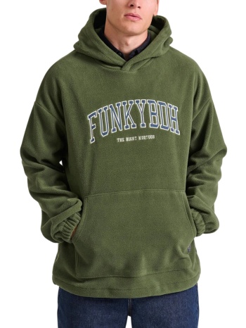 μπλούζα μακρυμάνικη funky buddha ανδρικό φούτερ με κουκούλα σε προσφορά