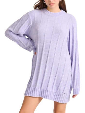 φόρεμα funky buddha μίνι σενίλ με ανάγλυφη πλέξη σε προσφορά