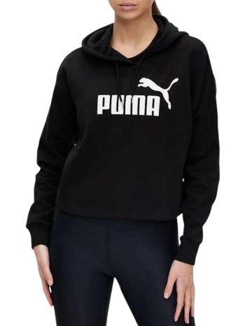 μπλούζα μακρυμάνικη puma ess cropped logo hoodie fl σε προσφορά