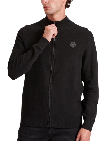 ζακέτα funky buddha πλεκτή με rubber label σε προσφορά