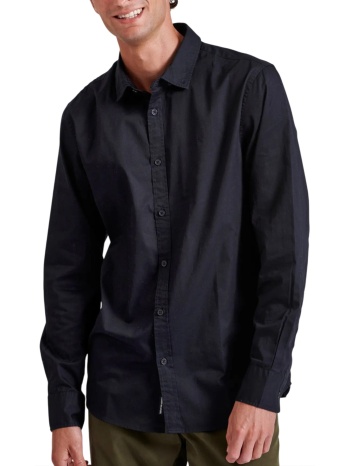 πουκάμισο μακρυμάνικο funky buddha garment dyed twill σε προσφορά