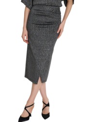 φούστα ale μίντι lurex 82267520-silver γυναικείο