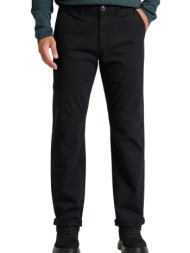 παντελόνι υφασμάτινο funky buddha straight fit chino fbm010-007-02-black ανδρικό