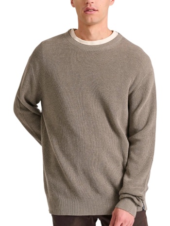 μπλούζα μακρυμάνικη funky buddha με ανάγλυφη πλέξη σε προσφορά