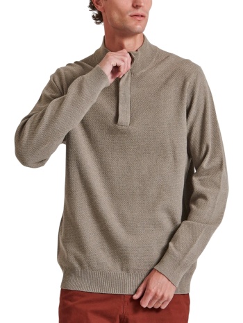 μπλούζα μακρυμάνικη funky buddha πλεκτή half zip σε προσφορά