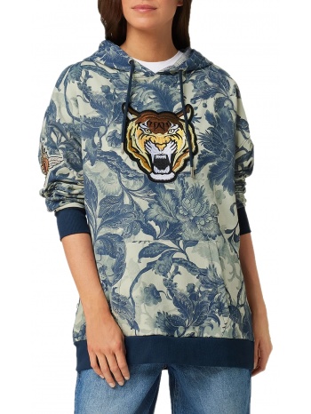 μπλούζα μακρυμάνικη guess tiger print mix w3rq00k9r31-p7do σε προσφορά