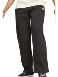 παντελόνι puma ess + straight leg logo 676093-01 γυναικείο