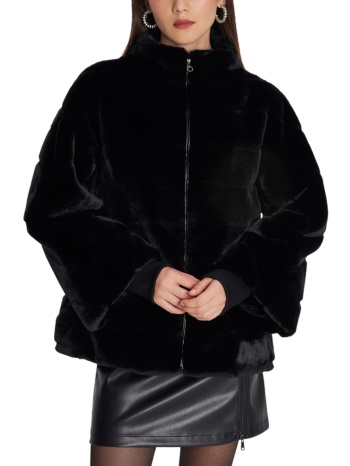 παλτό ale με όψη γούνας 8921722-black γυναικείο σε προσφορά