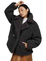παλτό ugg gertrude short teddy coat 1144454-ink γυναικείο