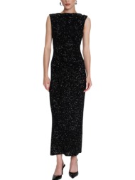 φόρεμα ale μάξι με παγιέτα 8922768-black γυναικείο