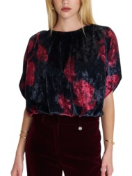 μπλούζα μακρυμάνικη ale φλοράλ βελούδινη 82023308-multicolor γυναικείο