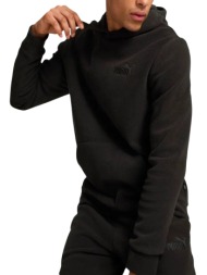 μπλούζα μακρυμάνικη puma ess elevated polarfleece hoodie 681892-01 ανδρικό